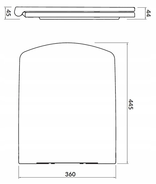 Cersanit Easy, antibakteriálne toaletné wc sedátko z duroplastu, biela, K98-0089