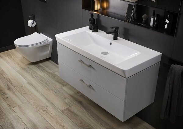 Cersanit Mille Plus CleanOn, závesná WC misa 500x360x365 mm + sedadlo z duroplastu s pomalým zatváraním, biela, S701-454