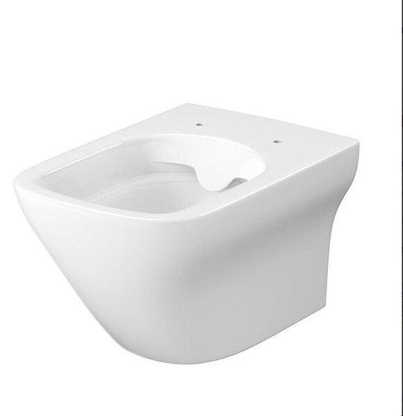 Cersanit Larga square Clean On, závesná wc misa 3/5 l + sedátko s pomalým zatváraním z duroplastu, biela, S701-473
