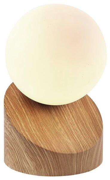 GLOBO 50300146 ALISA dotyková stolná lampička V160mm 1xG9 3W 330/275lm 3000K vzhľad dreva