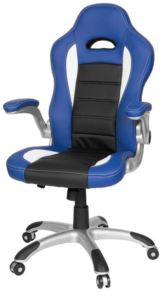 HERNÁ STOLIČKA, vzhľad kože, modrá, čierna, biela MID.YOU - Online Only kancelárie, Online Only