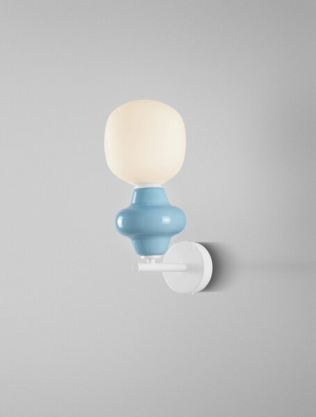 LED modré nástenné svietidlo Clio – Modrá