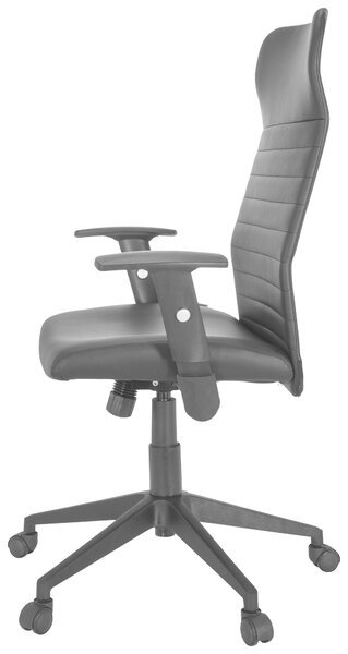 OTOČNÁ STOLIČKA, vzhľad kože, čierna MID.YOU - Online Only kancelárie, Online Only