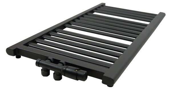 Regnis Elba, Vykurovacie teleso 440x500mm so stredovým pripojením 50mm, 289W, čierna, ELBA50/40/D5/BLACK