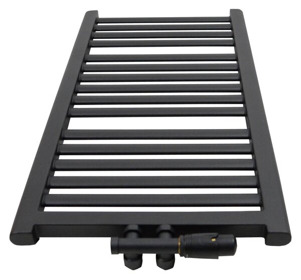 Regnis Elba, Vykurovacie teleso 440x500mm so stredovým pripojením 50mm, 289W, čierna, ELBA50/40/D5/BLACK
