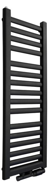 Regnis Elba, vykurovacie teleso 300x500mm so stredovým pripojením 50mm, 250W, čierna matná, ELBA50/30/D5/BLACK