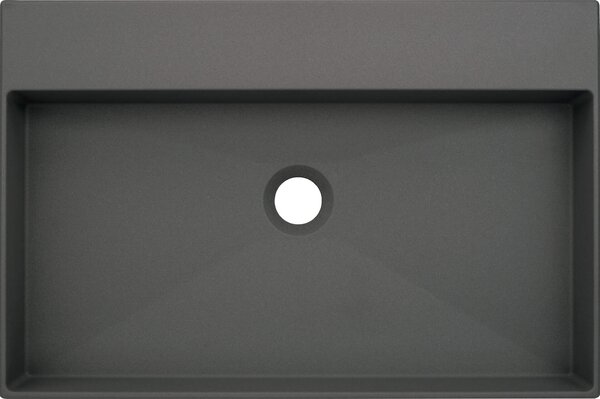 Deante Correo, granitové umývadlo na dosku 600x400x100 mm, antracitová metalíza, DEA-CQR_TU6S