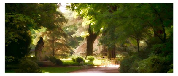 Obraz parku (120x50 cm)