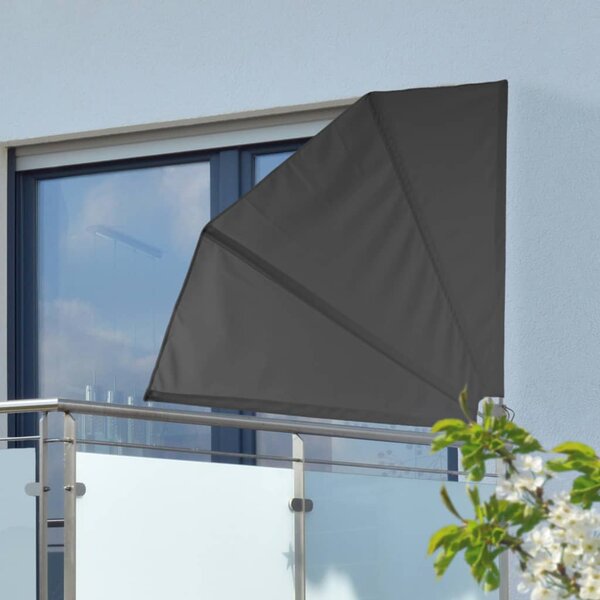 HI Balkónová zástena 1,2x1,2 m čierna polyester