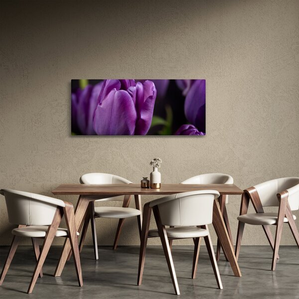 Obraz kvetov tulipánov (120x50 cm)