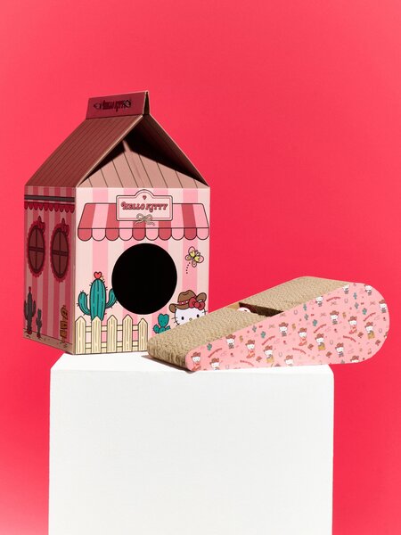 Sinsay - Škrabadlo pre mačky s loptičkou Hello Kitty - ružová