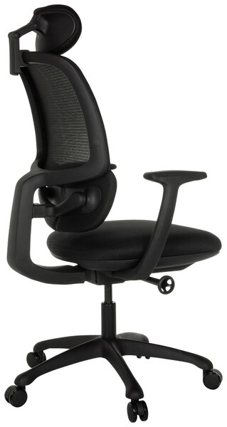 OTOČNÁ STOLIČKA, sieťovina, čierna MID.YOU - Online Only kancelárie, Online Only