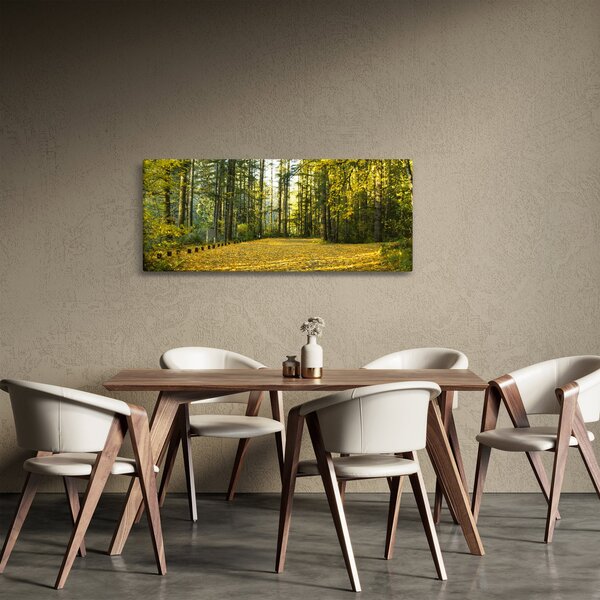 Obraz - les v jeseni (120x50 cm)