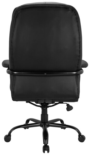 OTOČNÁ STOLIČKA, vzhľad kože, čierna MID.YOU - Online Only kancelárie, Online Only