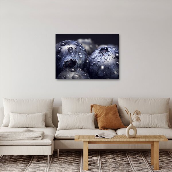 Obraz ovocia s kvapkami vody (70x50 cm)