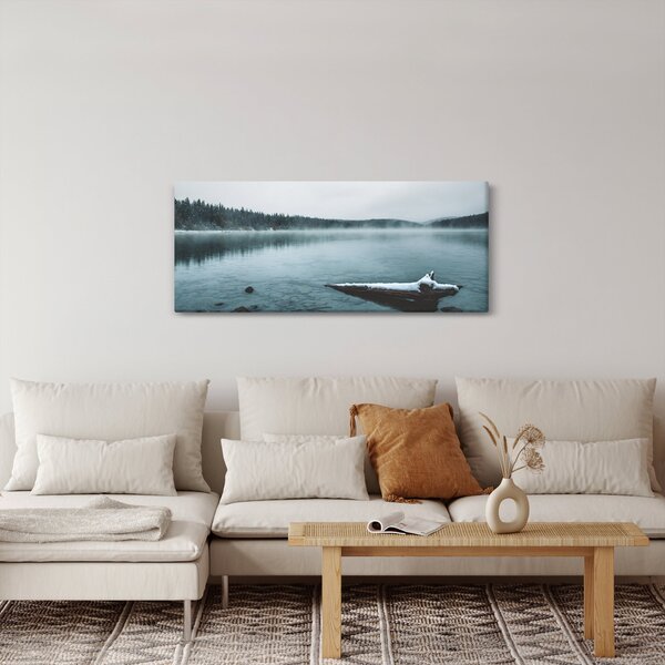Obraz - ľadové severské jazero (120x50 cm)