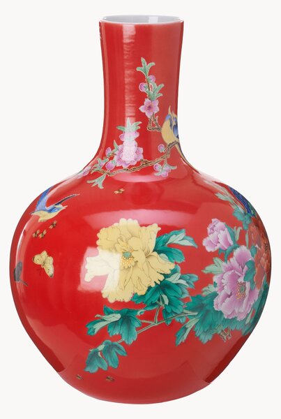 Ručne maľovaná porcelánová váza Ball, V 57 cm