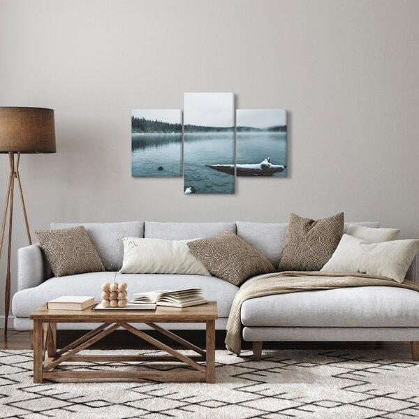 Obraz - ľadové severské jazero (90x60 cm)