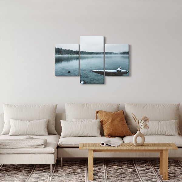 Obraz - ľadové severské jazero (90x60 cm)