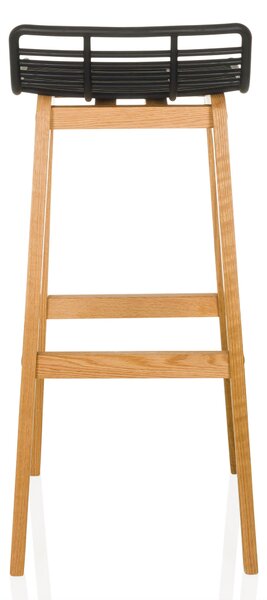 BAROVÁ STOLIČKA, čierna, farba duba MID.YOU - Barový nábytok, Online Only
