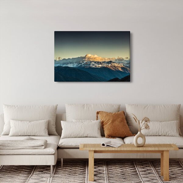 Obraz - vrcholky veľhôr (90x60 cm)
