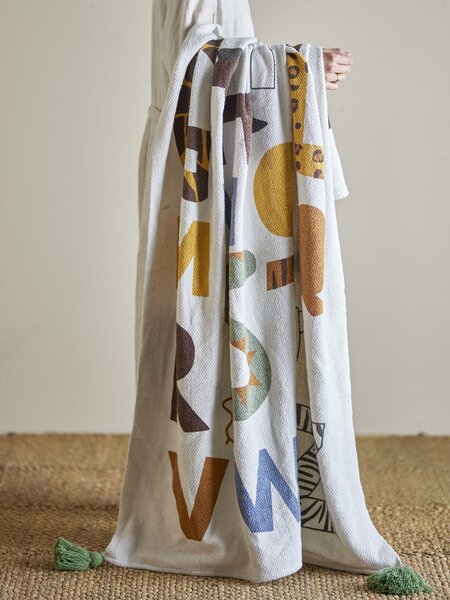 Prehoz z recyklovanej bavlny Memmo 130 × 160 cm