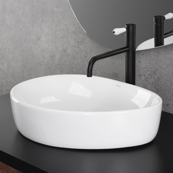 Rea Vanila, umývadlo na dosku 510x400x130 mm, biela lesklá, REA-U8422