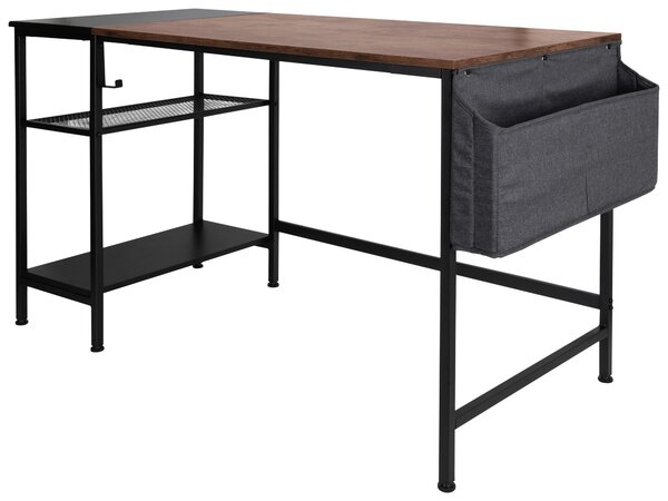 PÍSACÍ STÔL, hnedá, čierna, 120/60/76 cm MID.YOU - Online Only kancelárie, Online Only