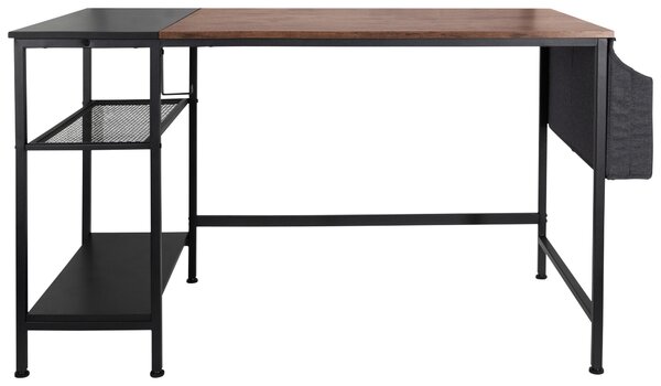 PÍSACÍ STÔL, hnedá, čierna, 120/60/76 cm MID.YOU - Online Only kancelárie, Online Only