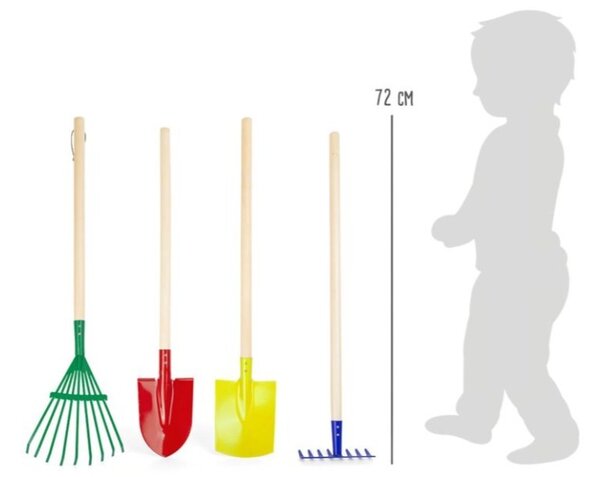 Set farebného záhradného náradia pre deti