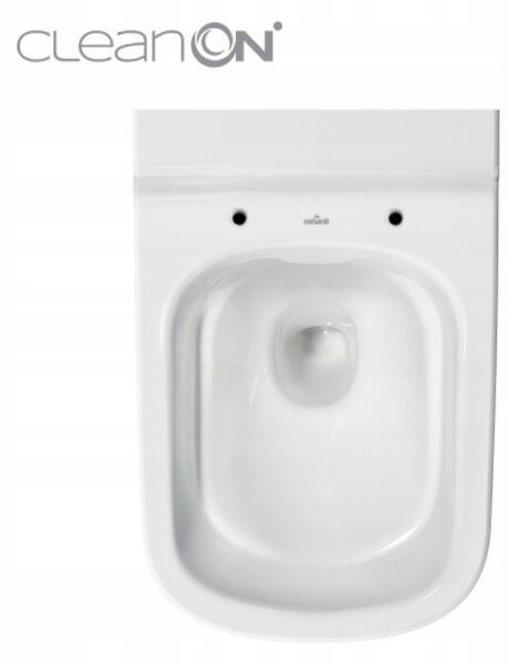 Cersanit Caspia, závesná wc misa + antibakteriálne sedátko z duroplastu SET 741, biela, K701-103