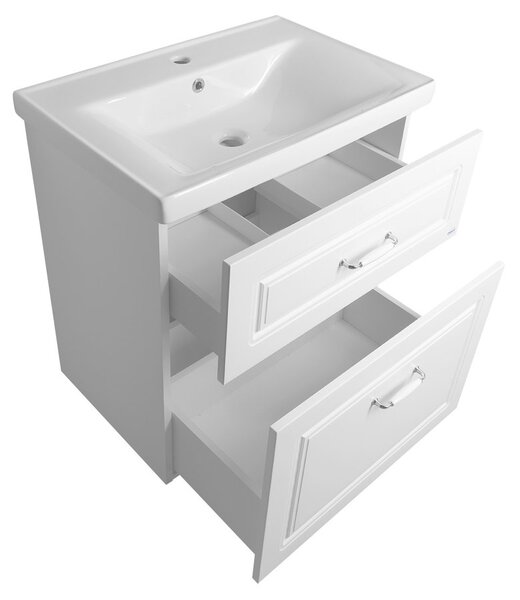 Aqualine Sapho, FAVOLO umývadlová skrinka 67x72,5x44,6 cm, biela mat