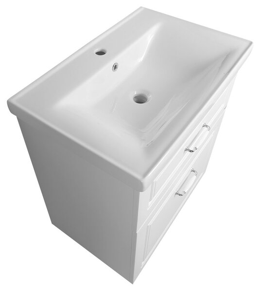 Aqualine Sapho, FAVOLO umývadlová skrinka 67x72,5x44,6 cm, biela mat