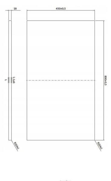 Cersanit Larga, doska na skrinku 80cm, biela, S932-024