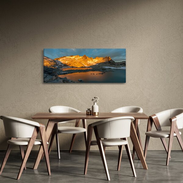 Obraz vysokohorskej krajiny (120x50 cm)