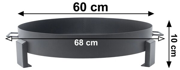 Bauerkraft Veľké liatinové záhradné ohnisko 60 cm