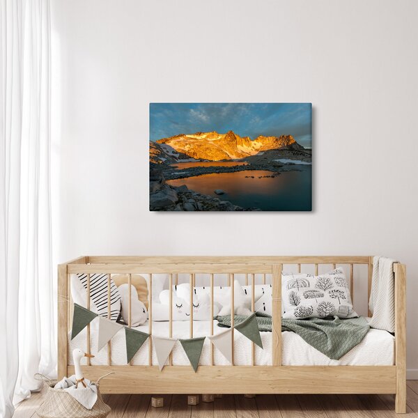 Obraz vysokohorskej krajiny (90x60 cm)