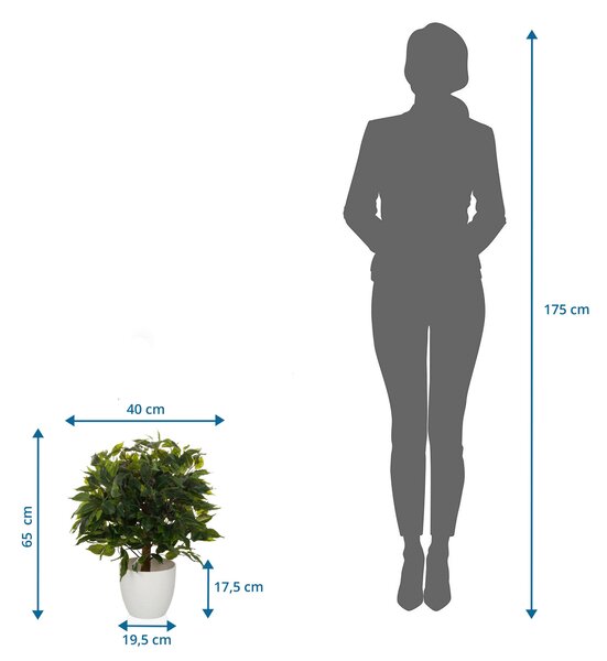 UMELÁ RASTLINA fikus benjamín MID.YOU - Kvety & kvetináče, Online Only