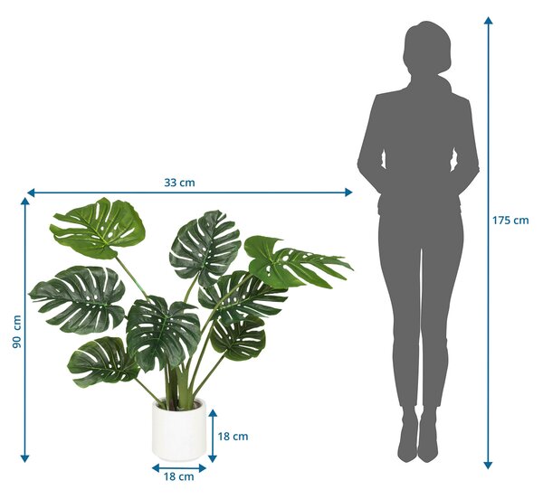 UMELÁ RASTLINA monstera MID.YOU - Kvety & kvetináče, Online Only