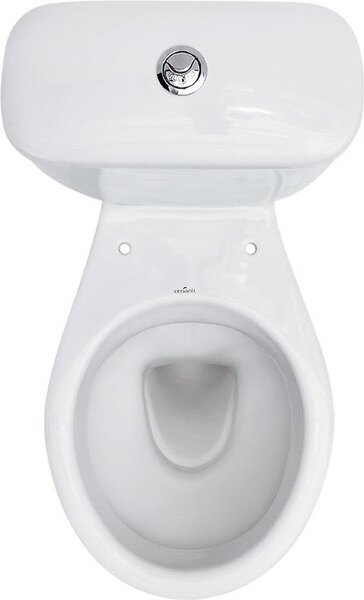 Cersanit President, kombi wc so splachovaním 3/6l, vertikálny odtok + s antibakteriálnym sedátkom z polypropylénu, biela, K08-029