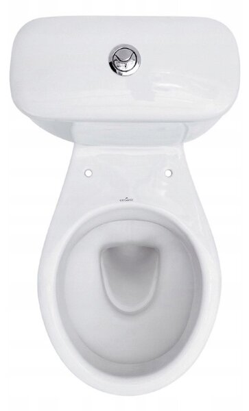 Cersanit President, kombi wc so splachovaním 3/6l, horizontálny odtok + s antibakteriálnym sedátkom z polypropylénu, biela, K08-028
