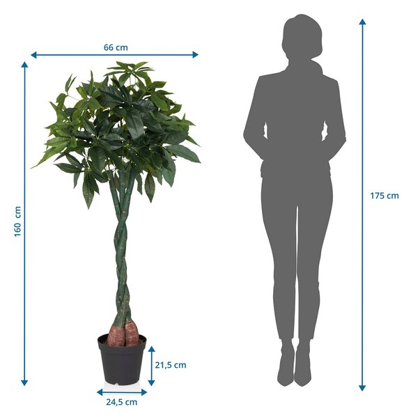 UMELÁ RASTLINA pachira MID.YOU - Kvety & kvetináče, Online Only