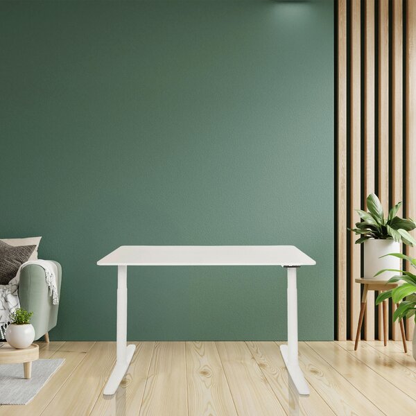 PÍSACÍ STÔL, biela, 140/70/71 - 116 cm MID.YOU - Online Only kancelárie, Online Only