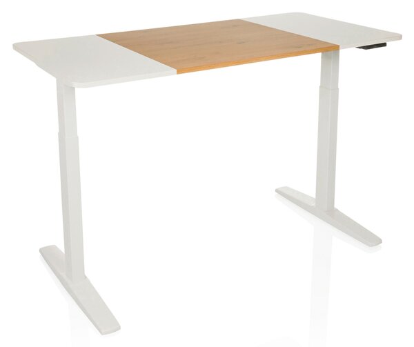PÍSACÍ STÔL, biela, farba duba, 140/70/73 - 118 cm MID.YOU - Online Only kancelárie, Online Only