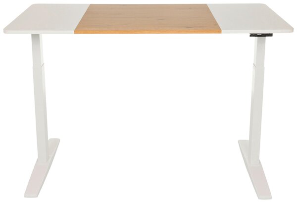 PÍSACÍ STÔL, biela, farba duba, 140/70/73 - 118 cm MID.YOU - Online Only kancelárie, Online Only