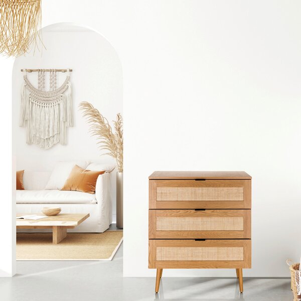 KOMODA, farba duba, 80/90/40 cm MID.YOU - Komody, Online Only