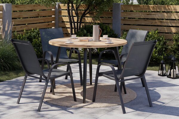 ZÁHRADNÝ STÔL, drevo, kov, 120/120/76 cm Ambia Garden - Online Only záhrada, Online Only