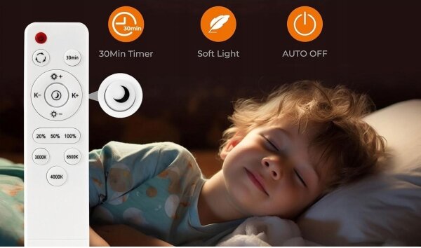 LED Stmievateľné stropné svietidlo LED/30W/230V 3000-6500K pr. 30 cm čierna + DO