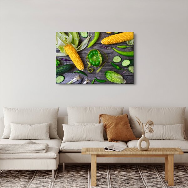Obraz so zeleninou (90x60 cm)