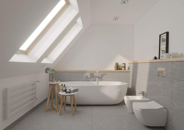 Deante Anemon, závesný bidet 52 x 37 cm Rimfree, biela, CDZ_6BPW